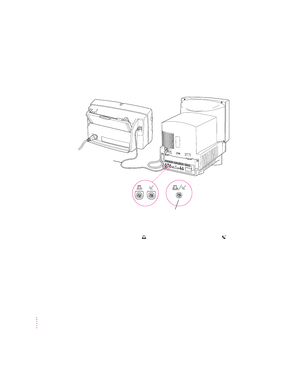 Connecting the printer to your macintosh | Apple COLOR STYLEWRITER 2400 User Manual | Page 19 / 102