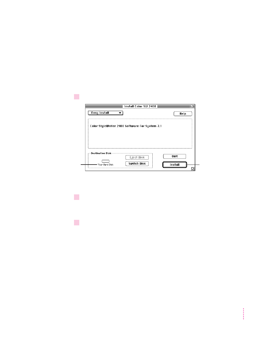 More information about the installer program | Apple COLOR STYLEWRITER 2400 User Manual | Page 24 / 102