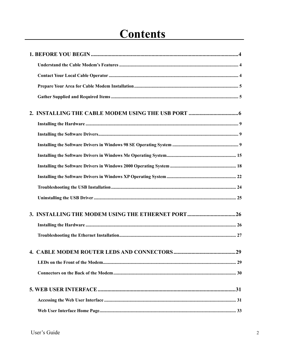 Ambit Cable Modem Router U10C012 User Manual | Page 2 / 55