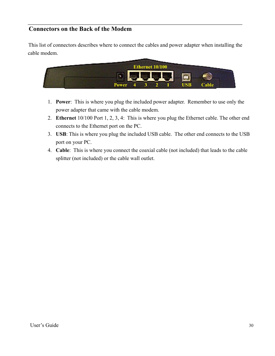 Ambit Cable Modem Router U10C012 User Manual | Page 30 / 55