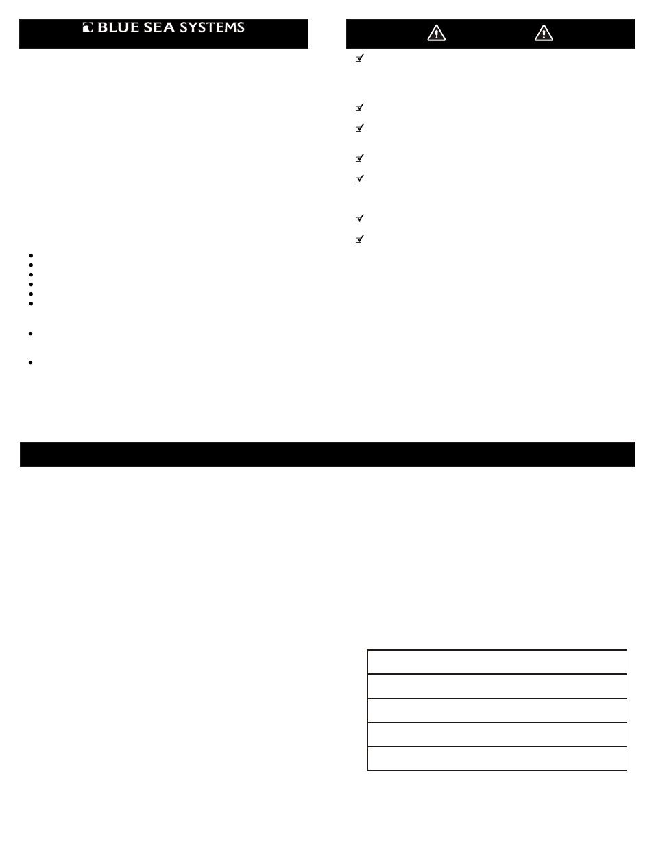 Blue Sea Systems 7372 120/240V AC Main User Manual | 2 pages