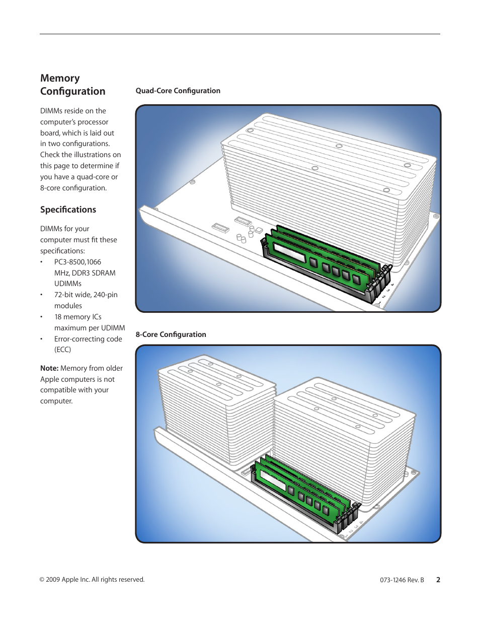 Apple Mac Pro (Memory DIMMs Replacement) User Manual | Page 2 / 10