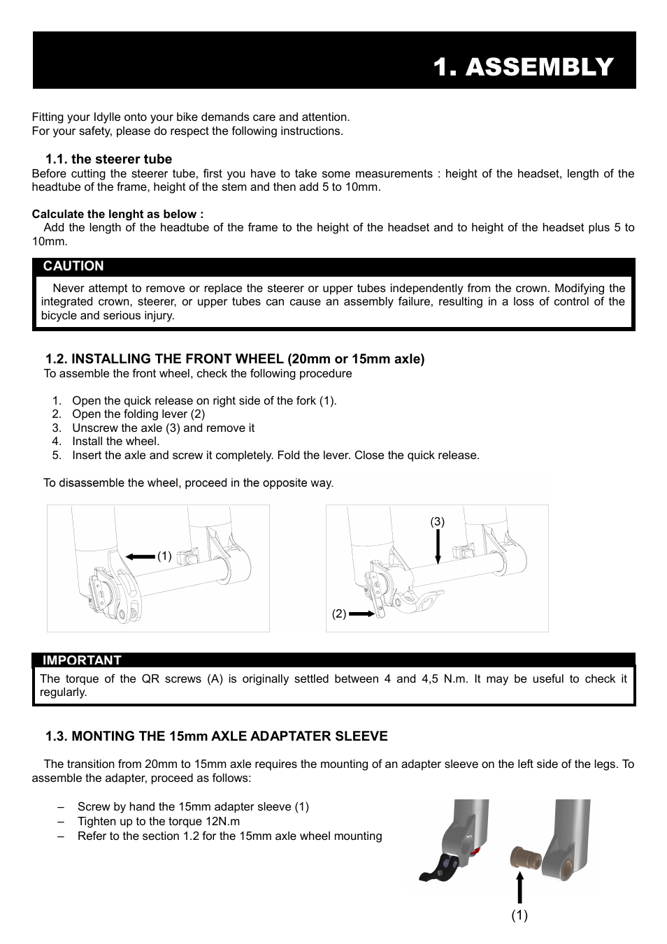 Assembly | Bos Deville 2014 User manual User Manual | Page 3 / 8