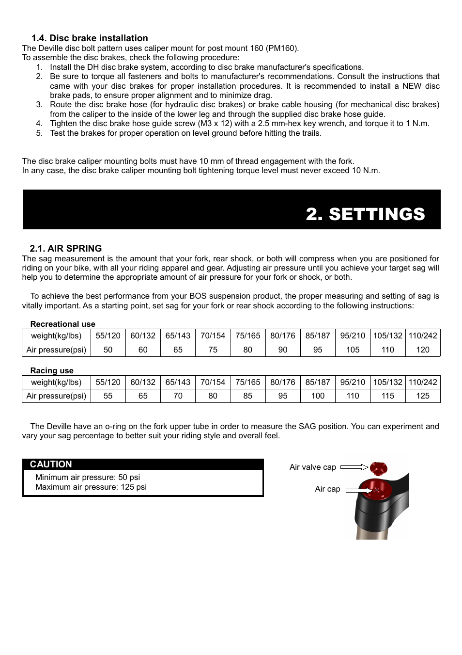 Settings | Bos Deville 2014 User manual User Manual | Page 4 / 8