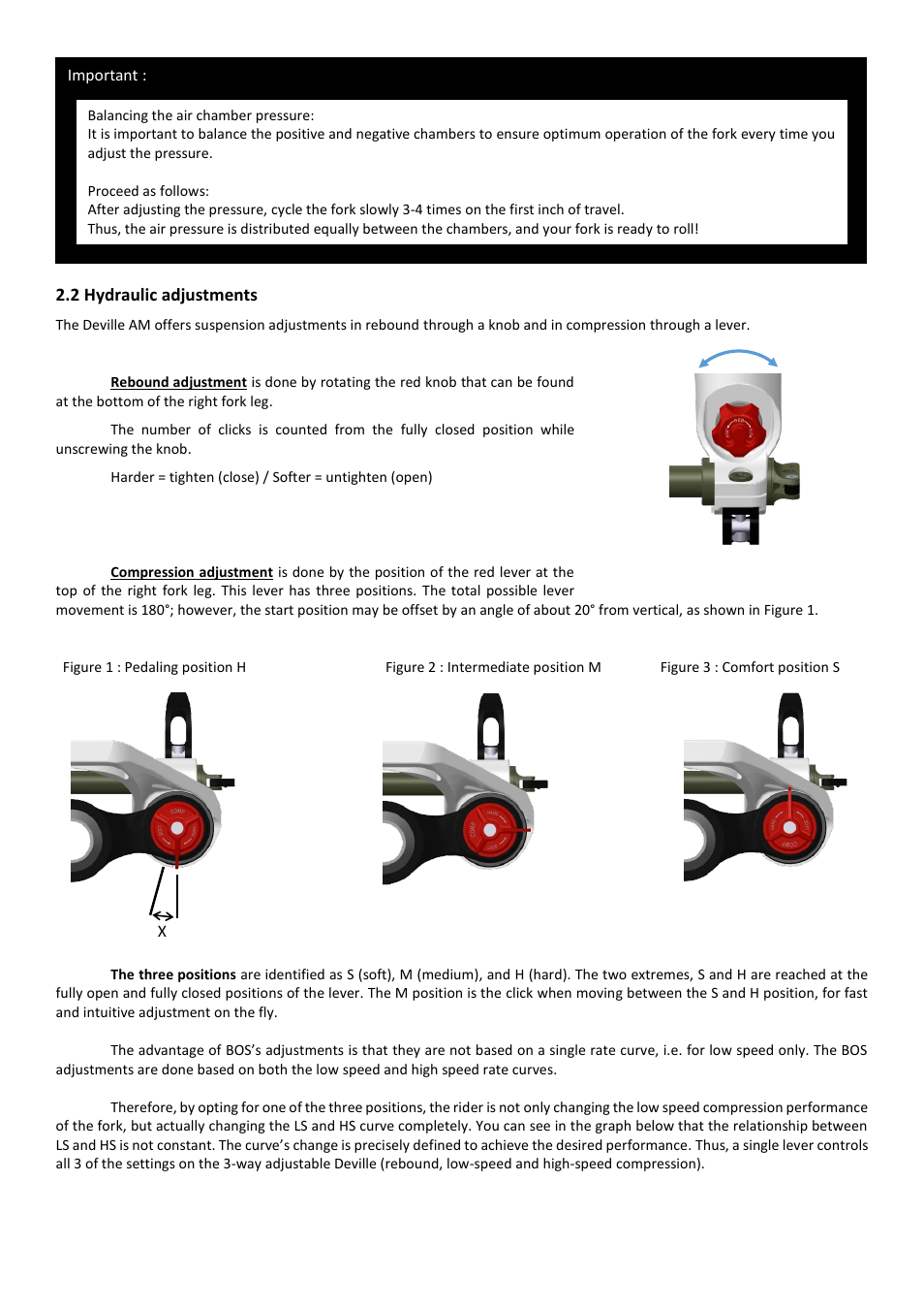 2 hydraulic adjustments | Bos DEVILLE AM 2014 User manual User Manual | Page 5 / 8