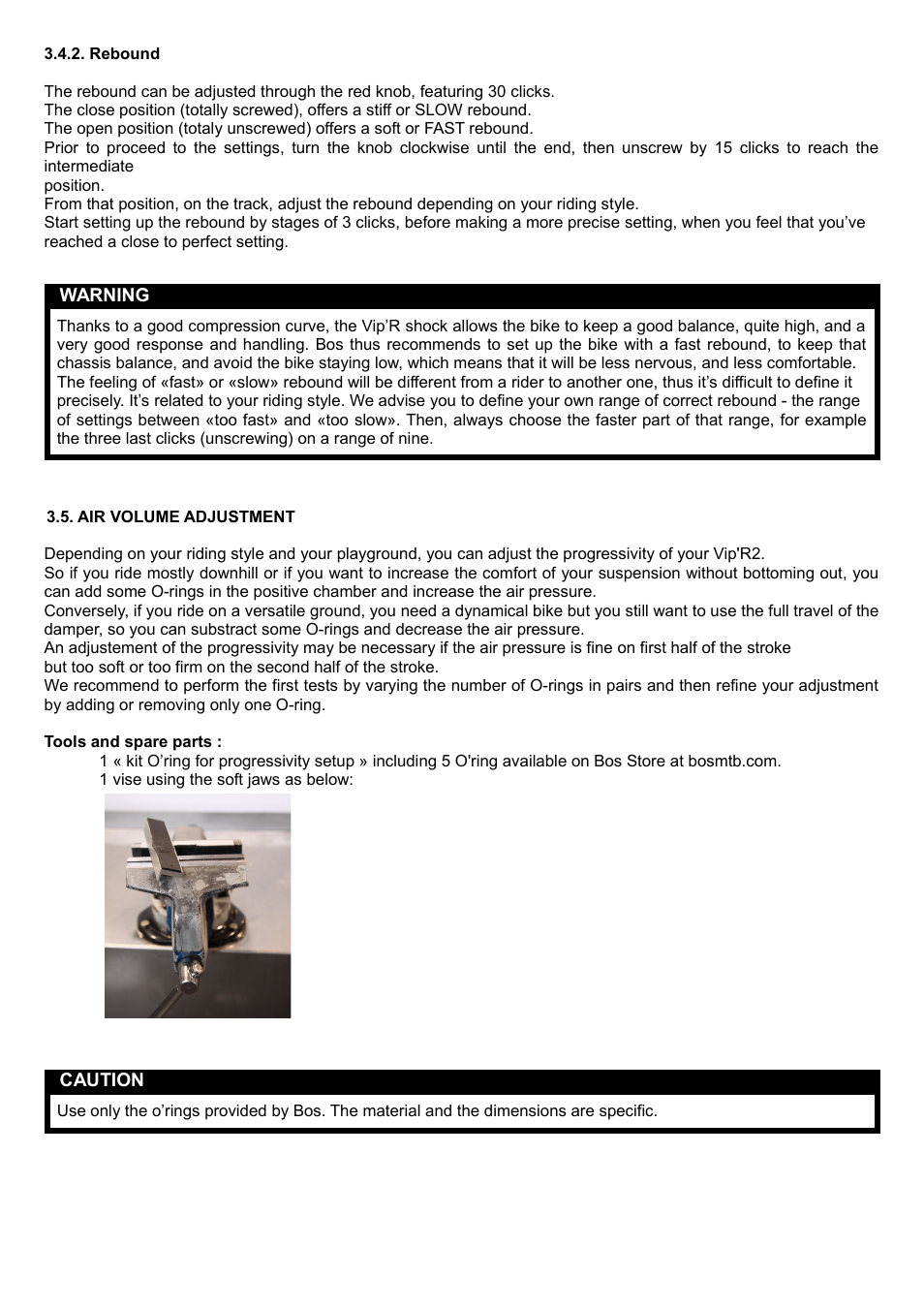 Bos VIP'R 2.1 2014 User manual User Manual | Page 6 / 9