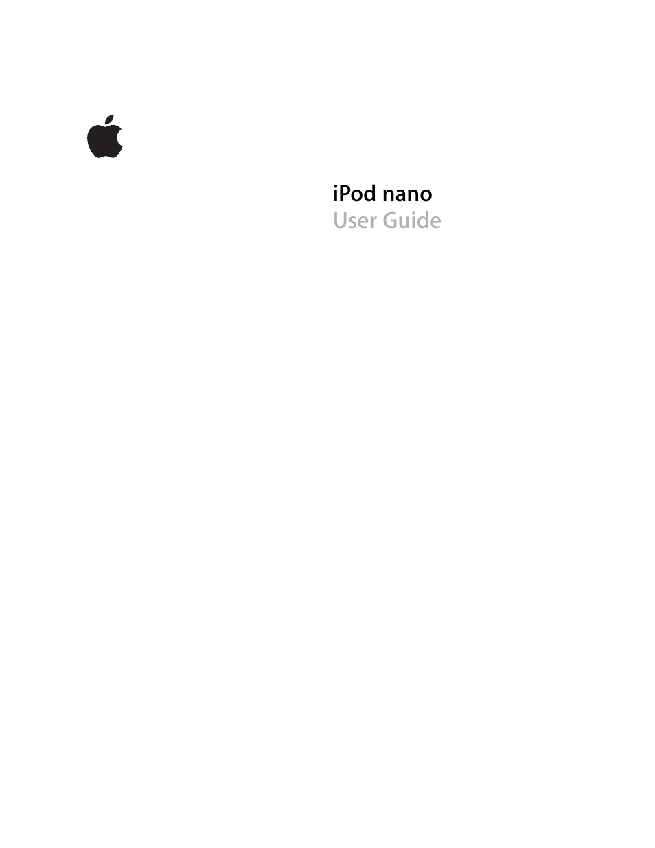 Apple iPod nano User Manual | 80 pages