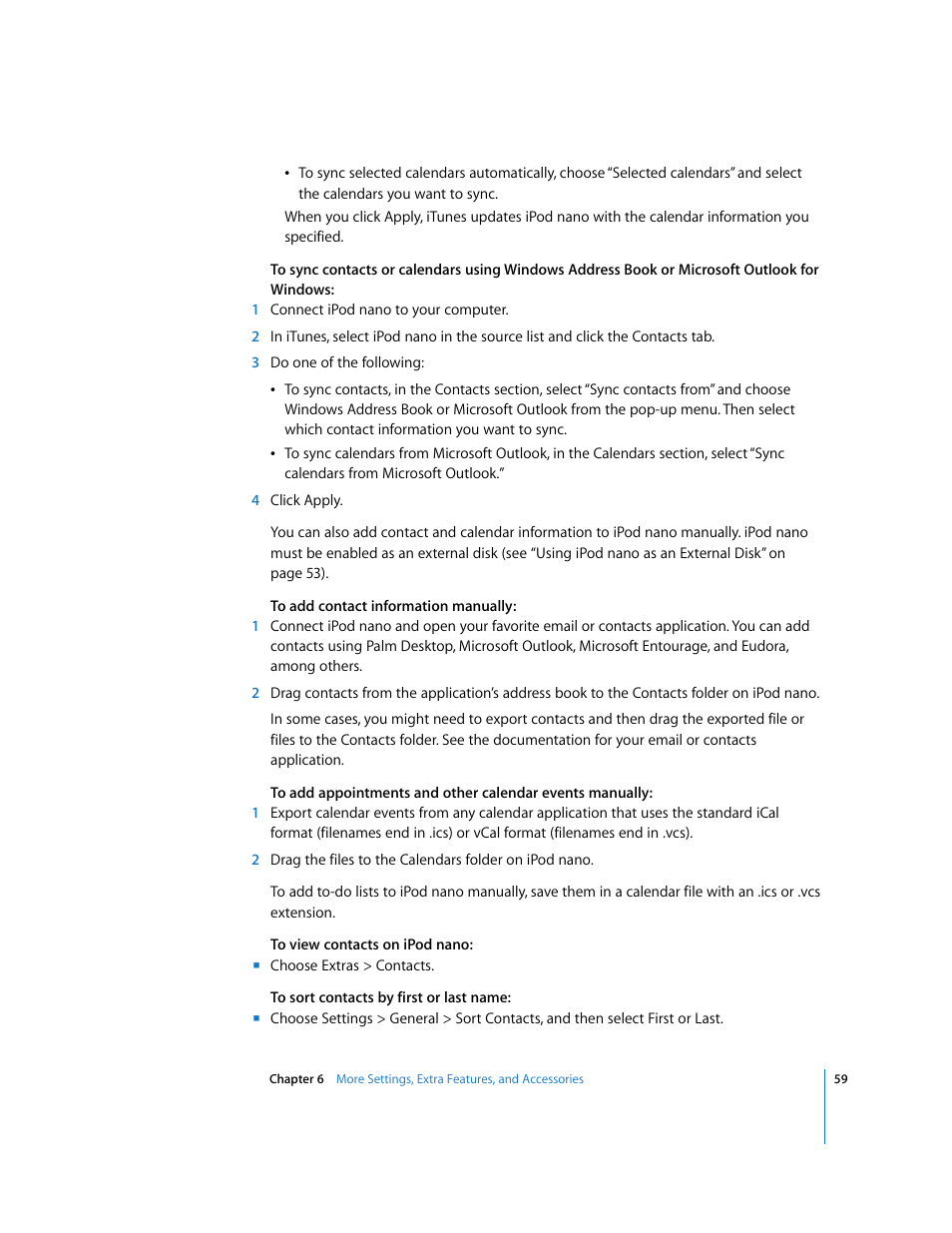 Apple iPod nano User Manual | Page 59 / 80