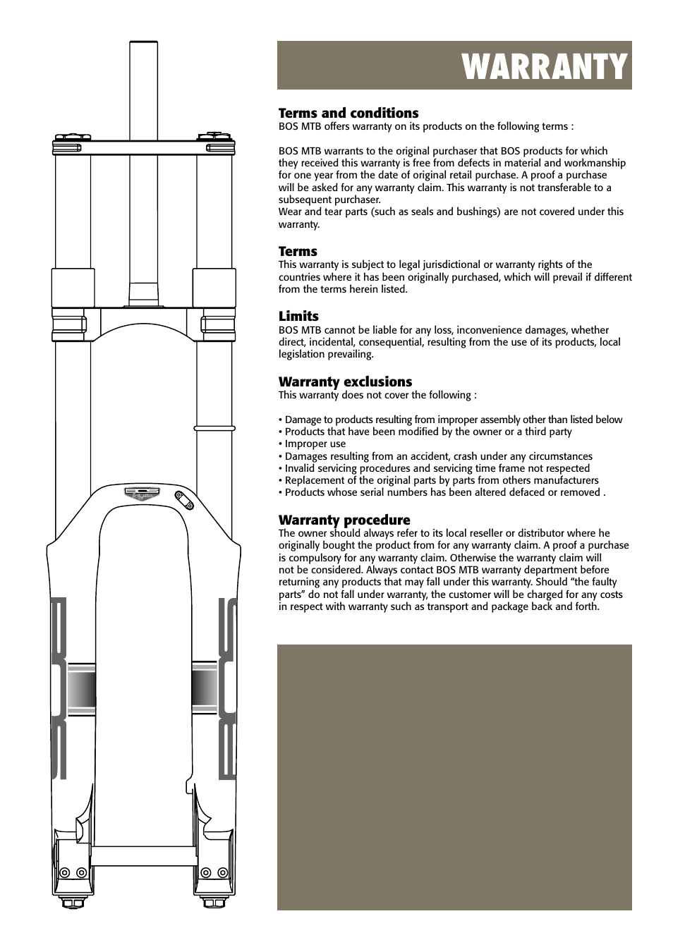 Warranty | Bos Idylle 2008-2010 User Manual | Page 2 / 6