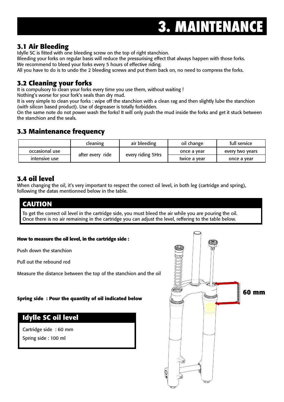 Maintenance, Dylle | Bos IdylleSC 2011-2013 User Manual | Page 6 / 6