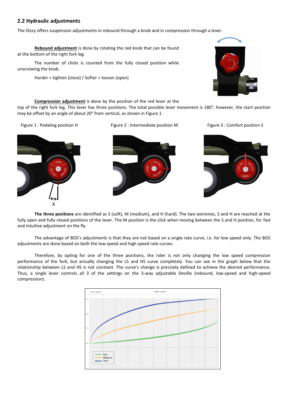 2 hydraulic adjustments | Bos Dizzy 2014 User manual User Manual | Page 6 / 9