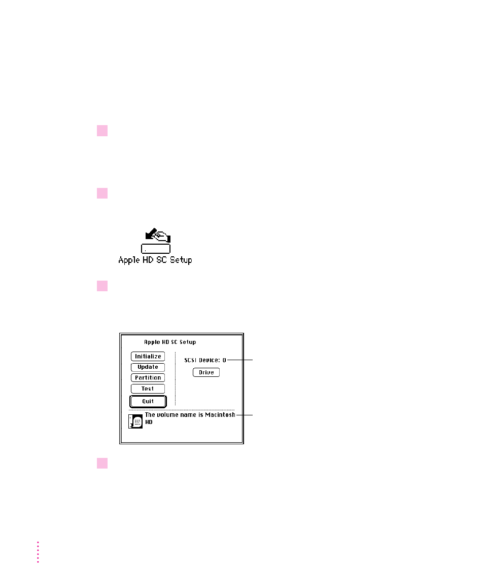 Initializing an external scsi hard disk | Apple Macintosh LC 630 DOS User Manual | Page 107 / 203