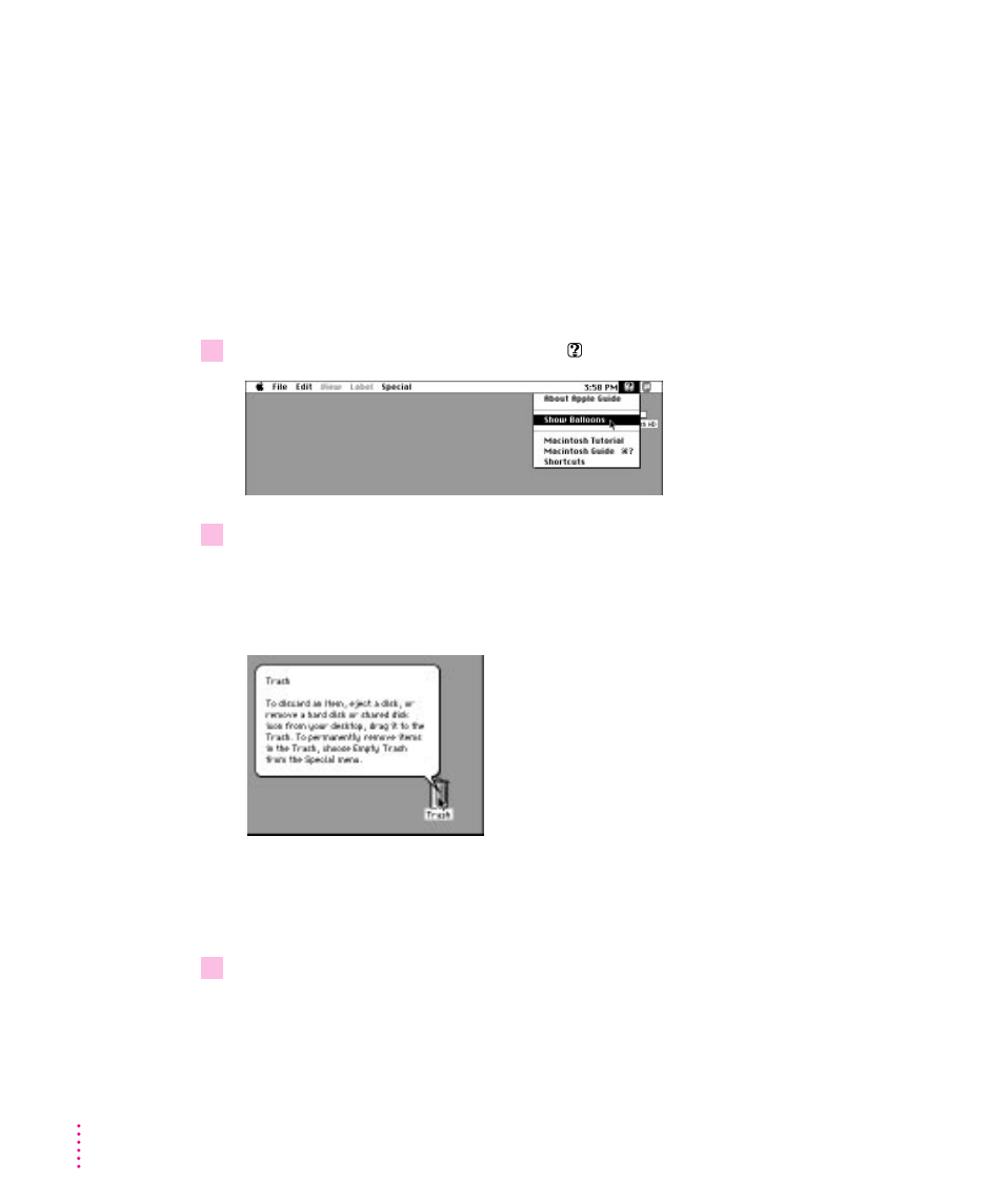 Identifying objects on the screen 26, Identifying objects on the screen | Apple Macintosh LC 630 DOS User Manual | Page 37 / 203