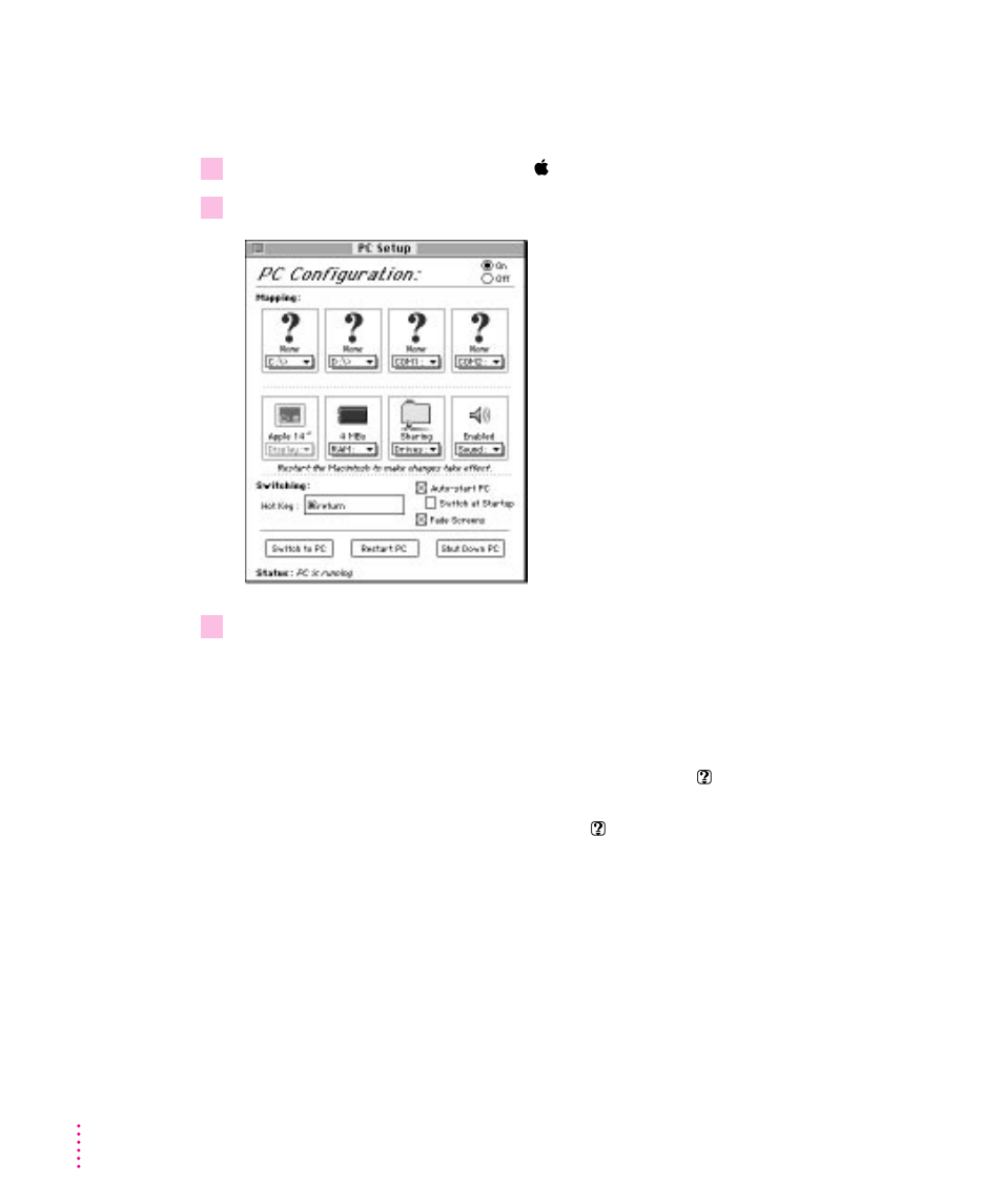 Choosing settings 62, Choosing settings | Apple Macintosh LC 630 DOS User Manual | Page 73 / 203