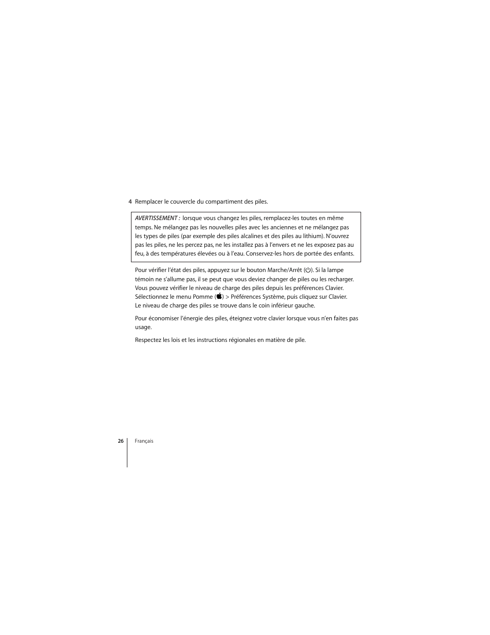 Apple Wireless  Keyboard User Manual | Page 26 / 52