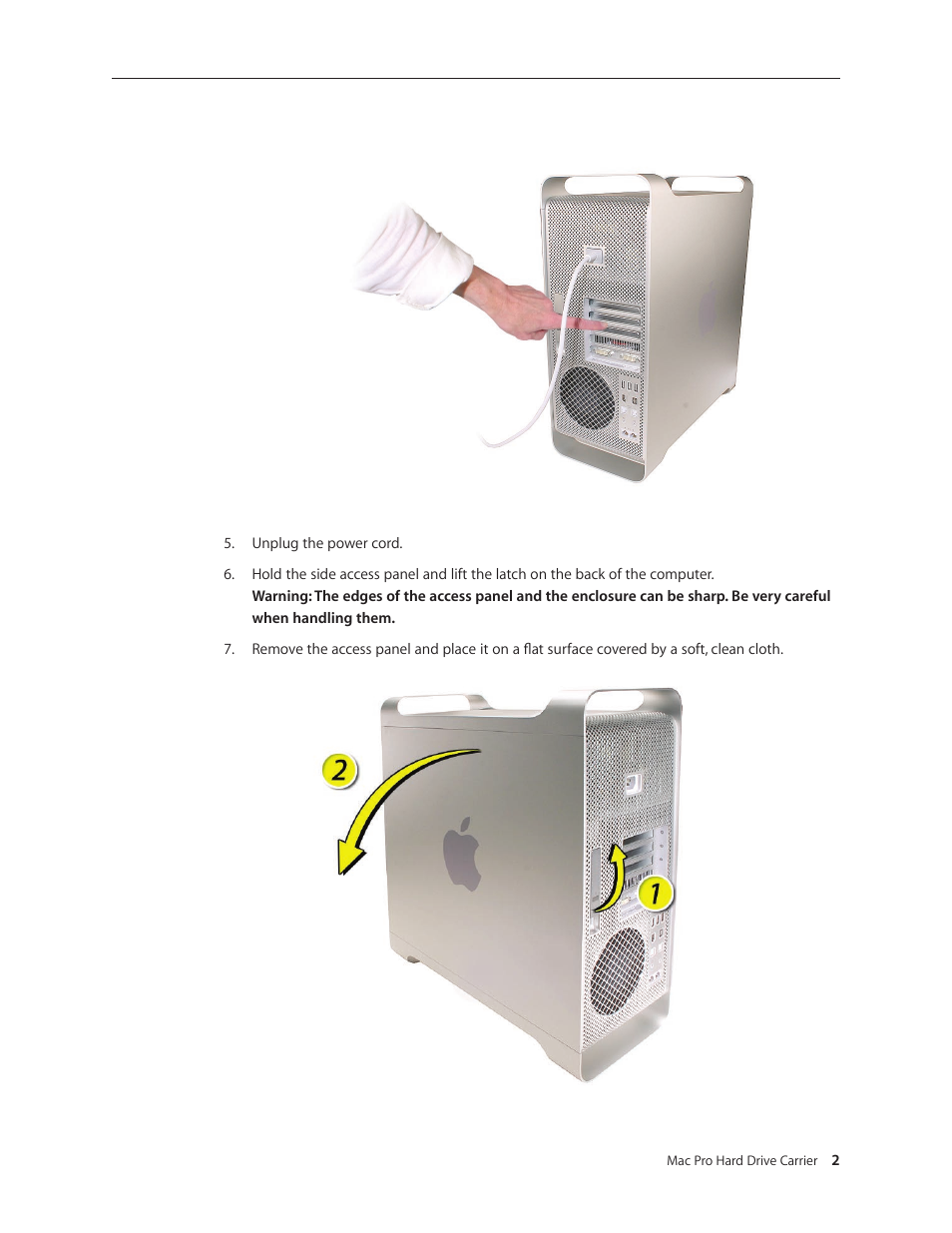 Apple Mac Pro (Hard Drive Carrier Replacement) User Manual | Page 2 / 5