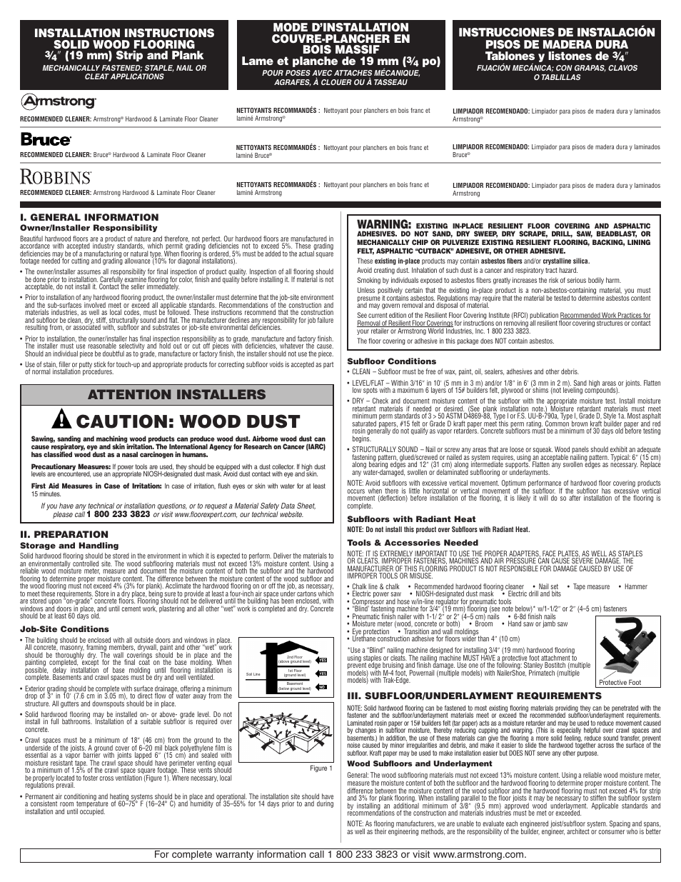 Bruce Westchester Strip User Manual | 7 pages