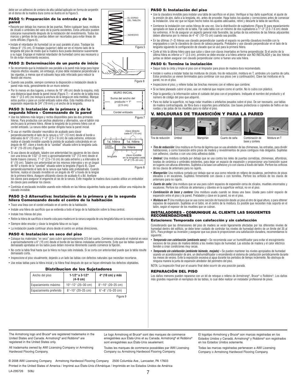 Bruce Westchester Strip User Manual | Page 7 / 7