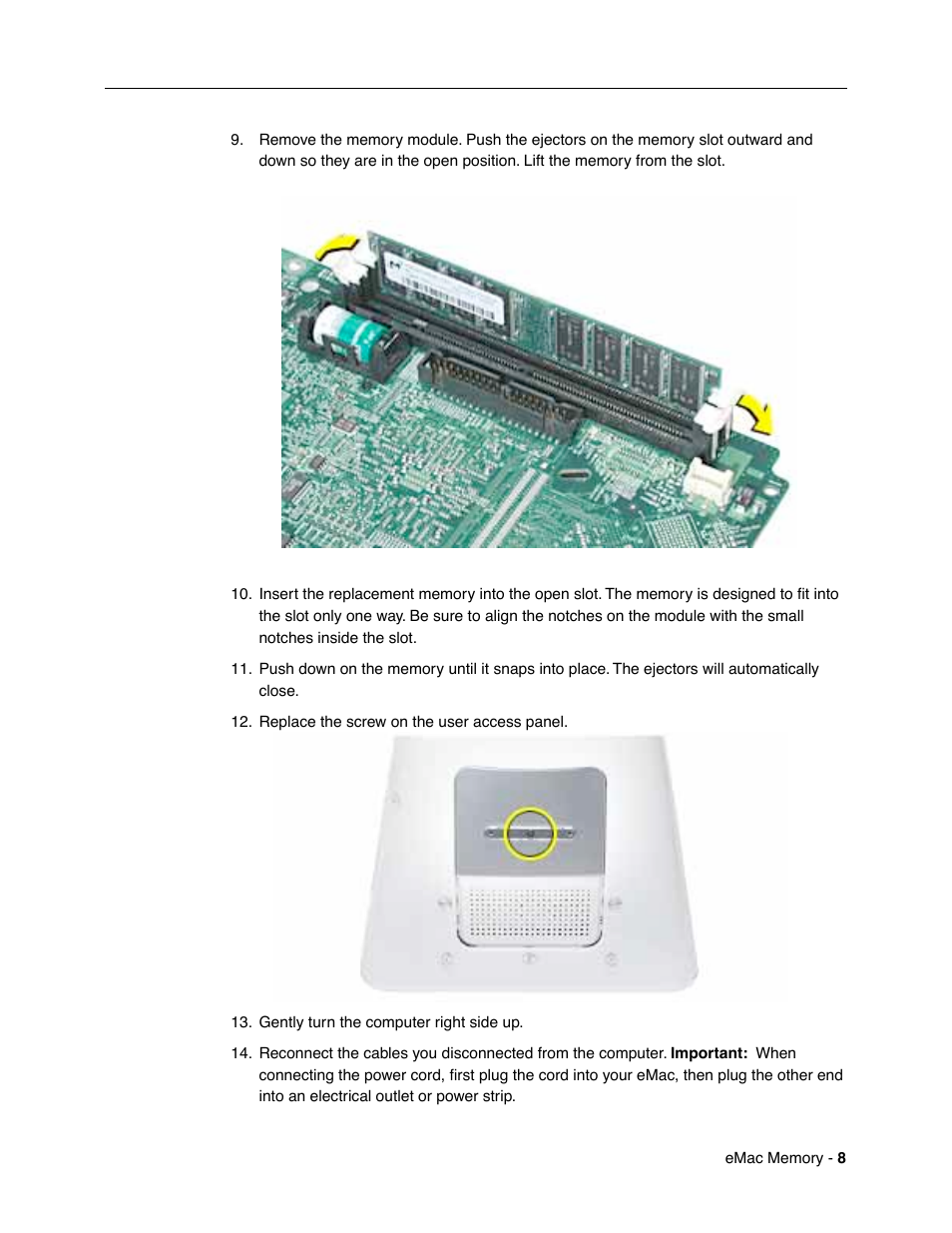 Apple eMac User Manual | Page 8 / 10