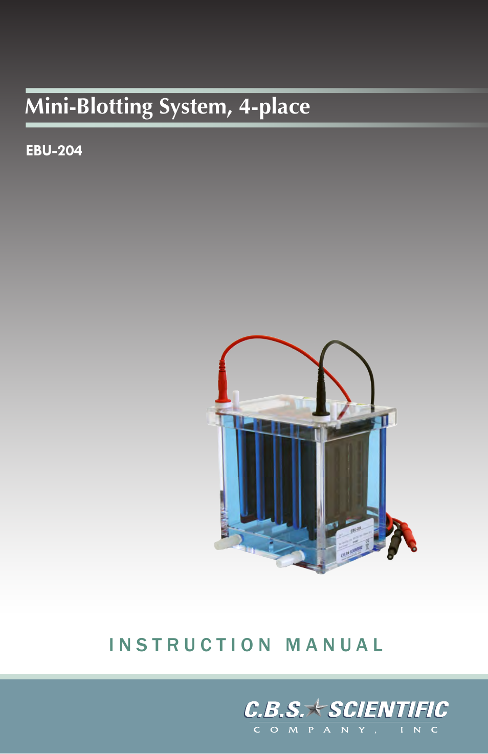 C.B.S. Scientific EBU-204 User Manual | 16 pages