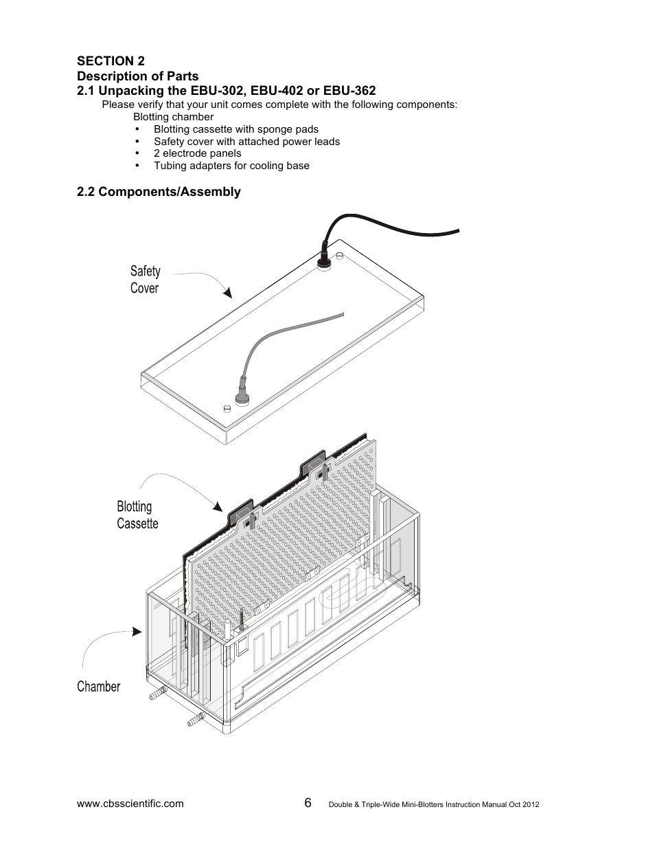 C.B.S. Scientific EBU-402 User Manual | Page 6 / 12