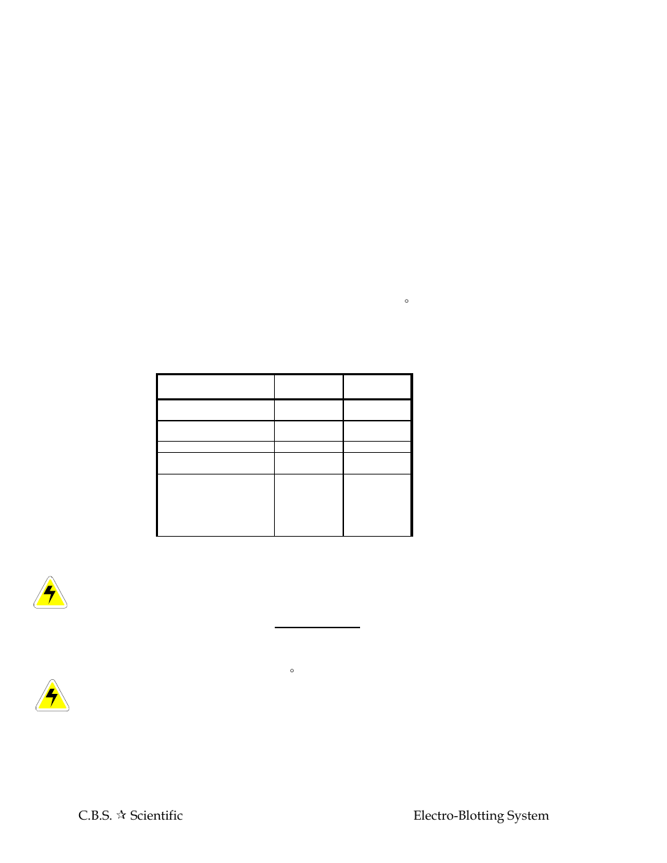 2 specifications, 3 safety | C.B.S. Scientific EBU-102P User Manual | Page 5 / 16