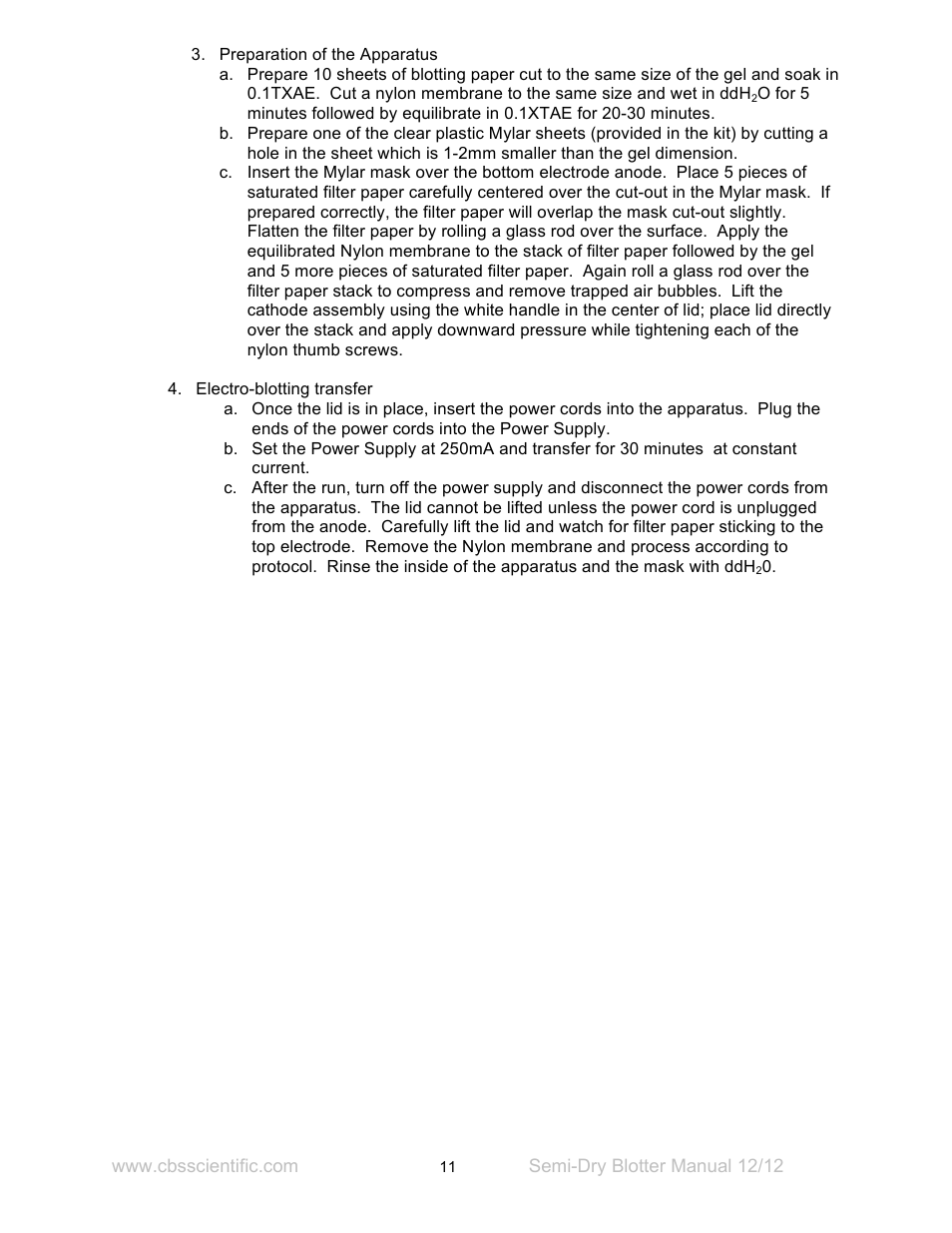 C.B.S. Scientific EBU-6000 User Manual | Page 11 / 16