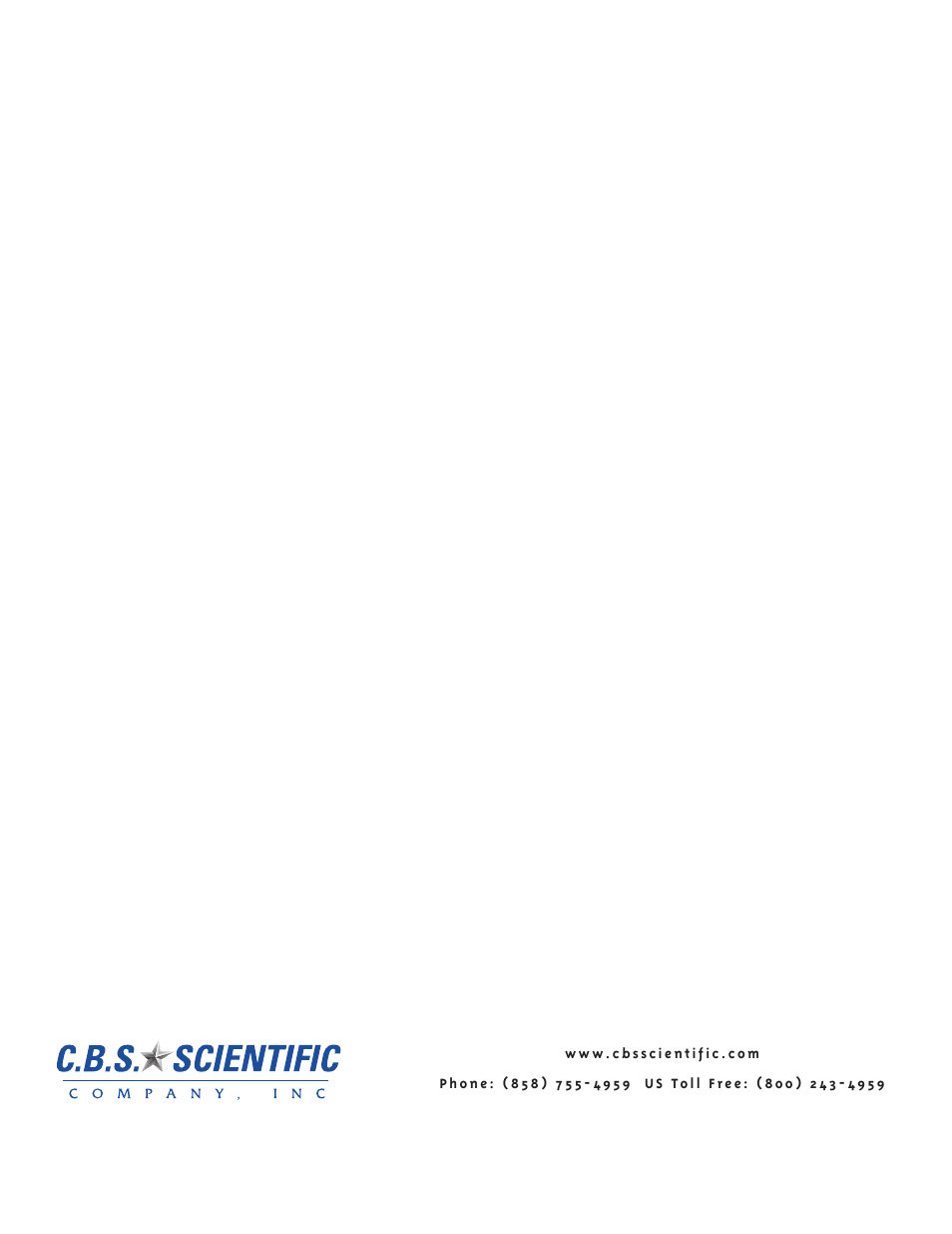 C.B.S. Scientific GSL-1001 User Manual | Page 7 / 7