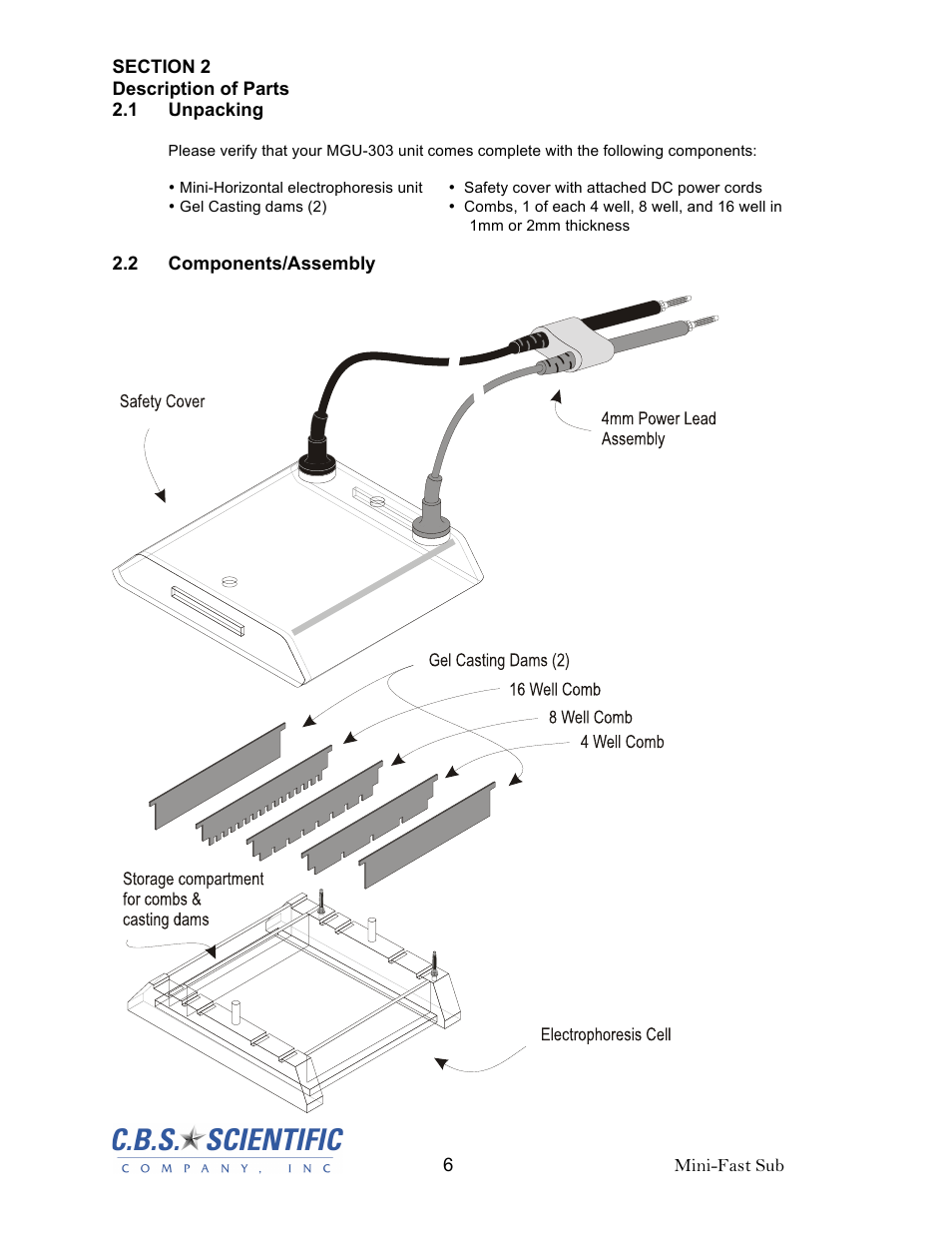 C.B.S. Scientific MGU-303 User Manual | Page 6 / 12