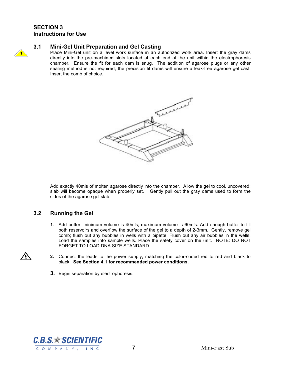 C.B.S. Scientific MGU-303 User Manual | Page 7 / 12