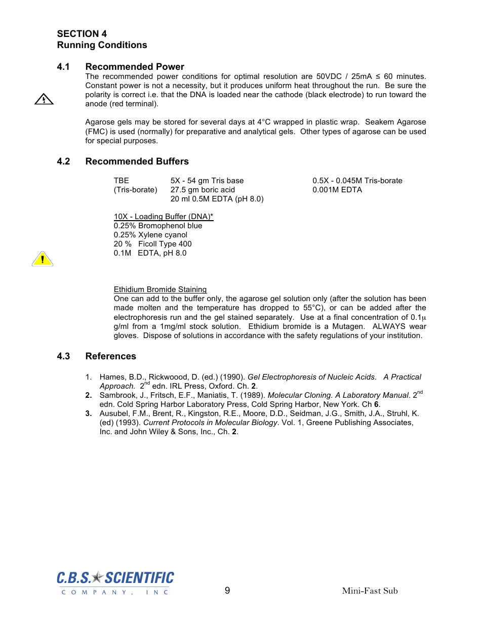 C.B.S. Scientific MGU-303 User Manual | Page 9 / 12