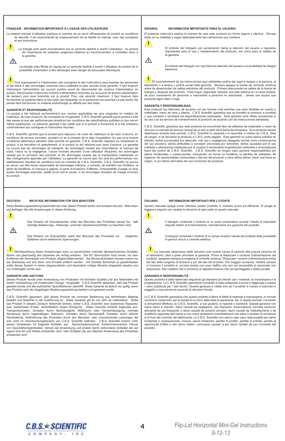 C.B.S. Scientific MGU-202T-FL User Manual | Page 4 / 16