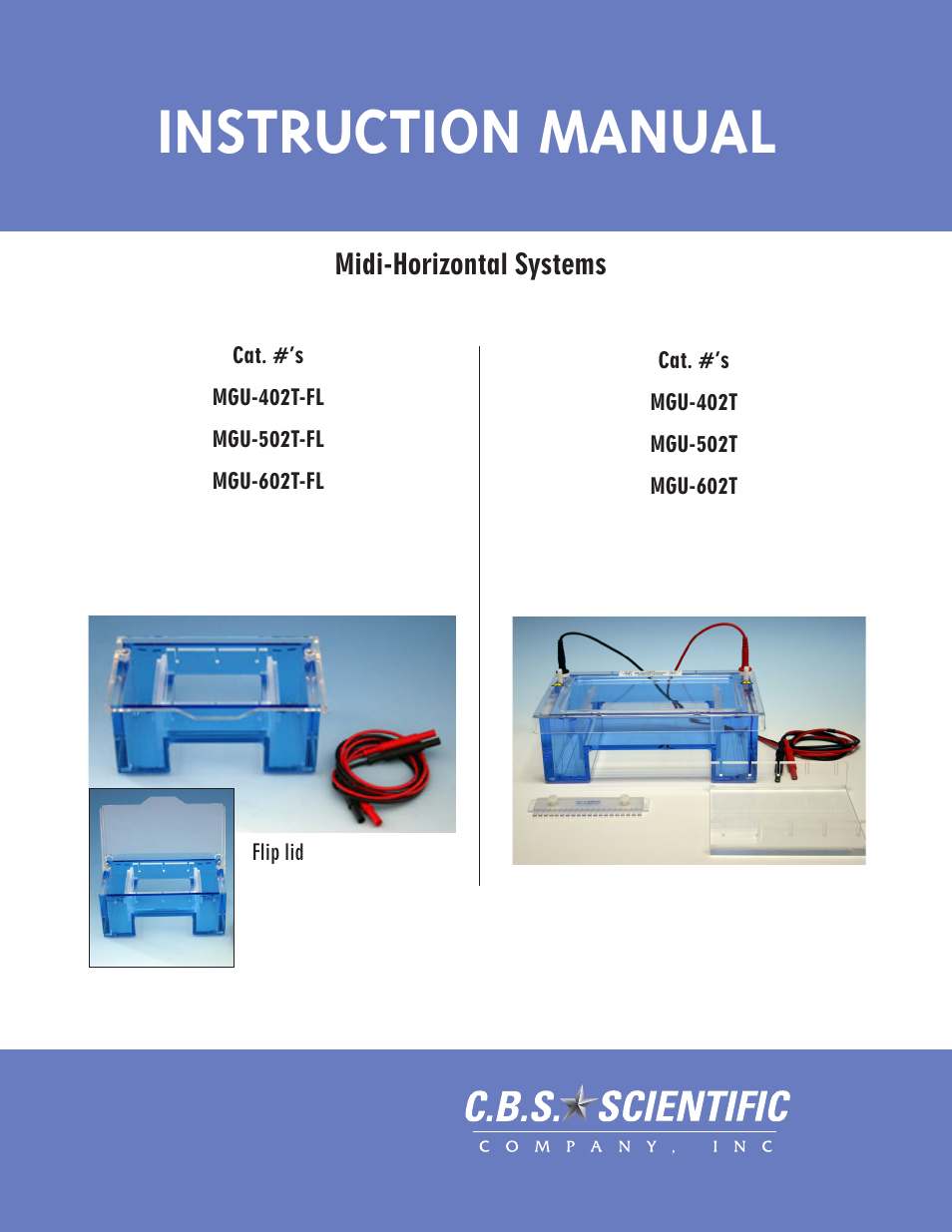 C.B.S. Scientific MGU-602T User Manual | 16 pages