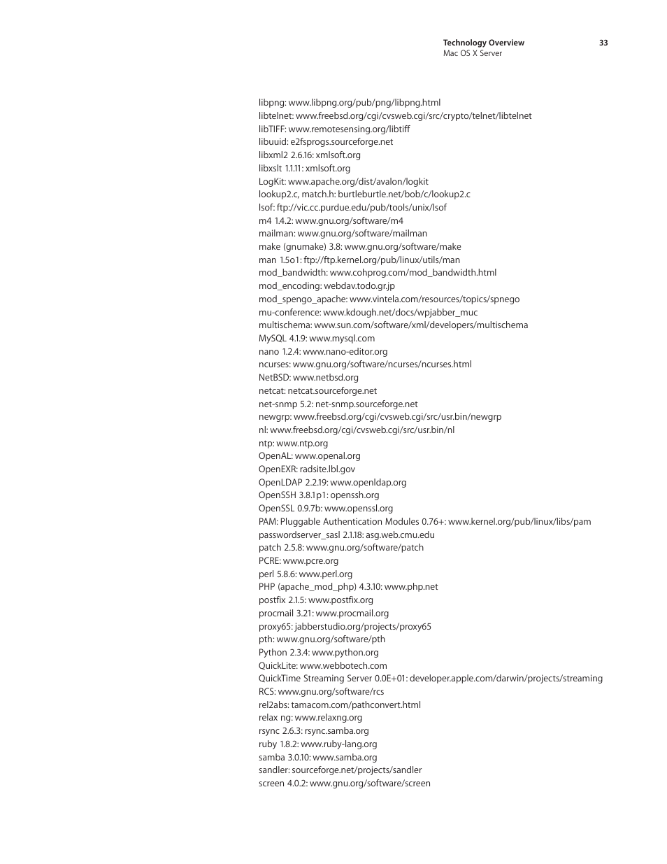 Apple Mac OS X Server Ver 10.4 User Manual | Page 33 / 35