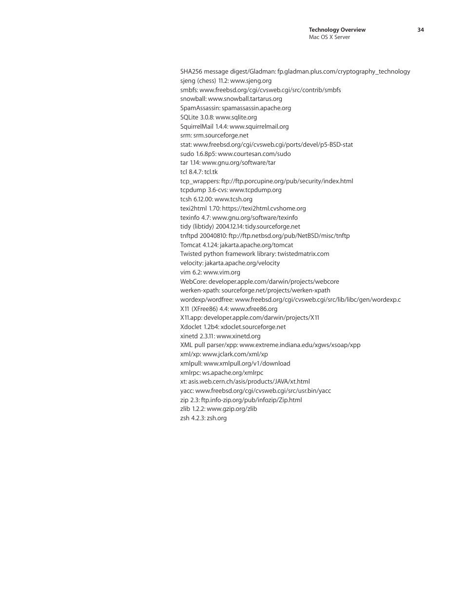 Apple Mac OS X Server Ver 10.4 User Manual | Page 34 / 35