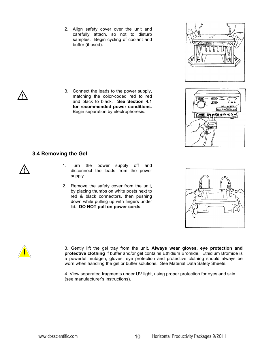 C.B.S. Scientific GCSGU-2640T-02 User Manual | Page 10 / 16