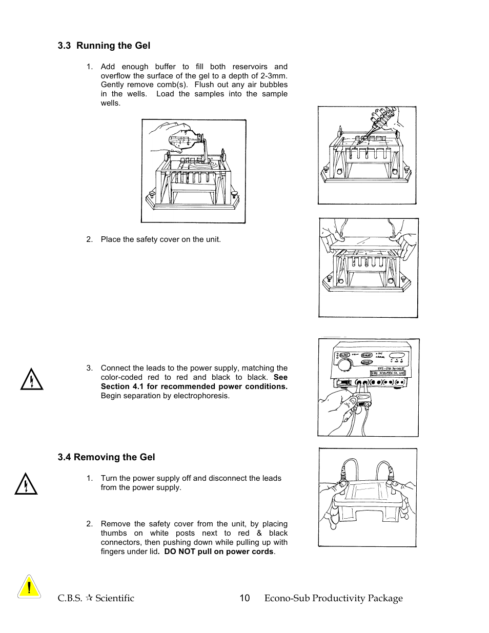 C.B.S. Scientific GCSGE-040-02 User Manual | Page 10 / 16