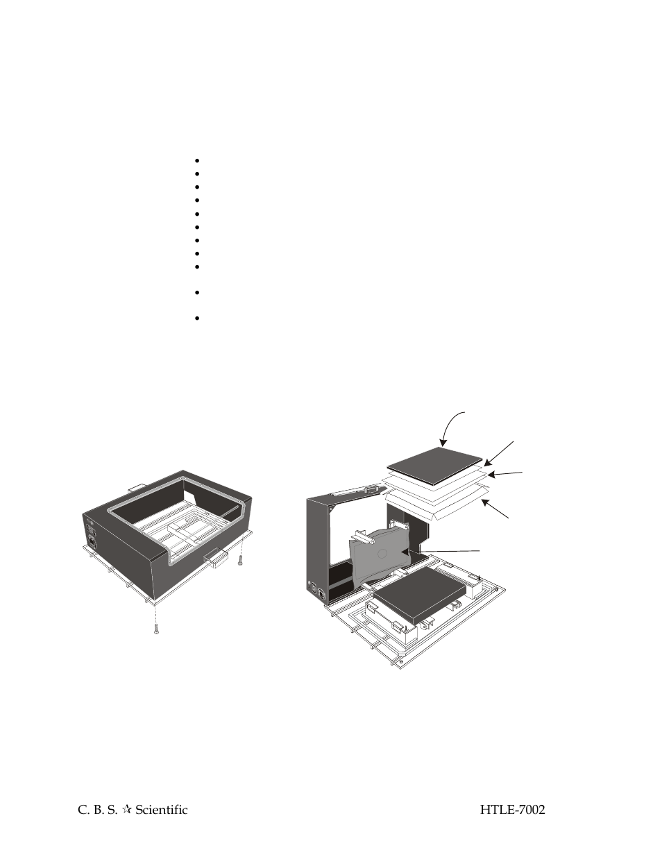 C.B.S. Scientific HTLE-7002 User Manual | Page 7 / 44