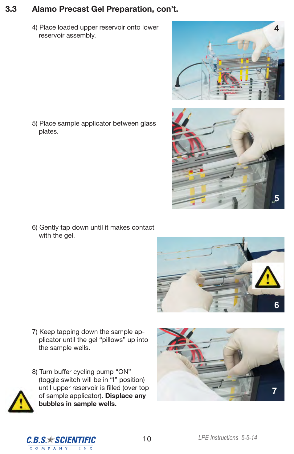 C.B.S. Scientific LPE-4003-220V User Manual | Page 10 / 16