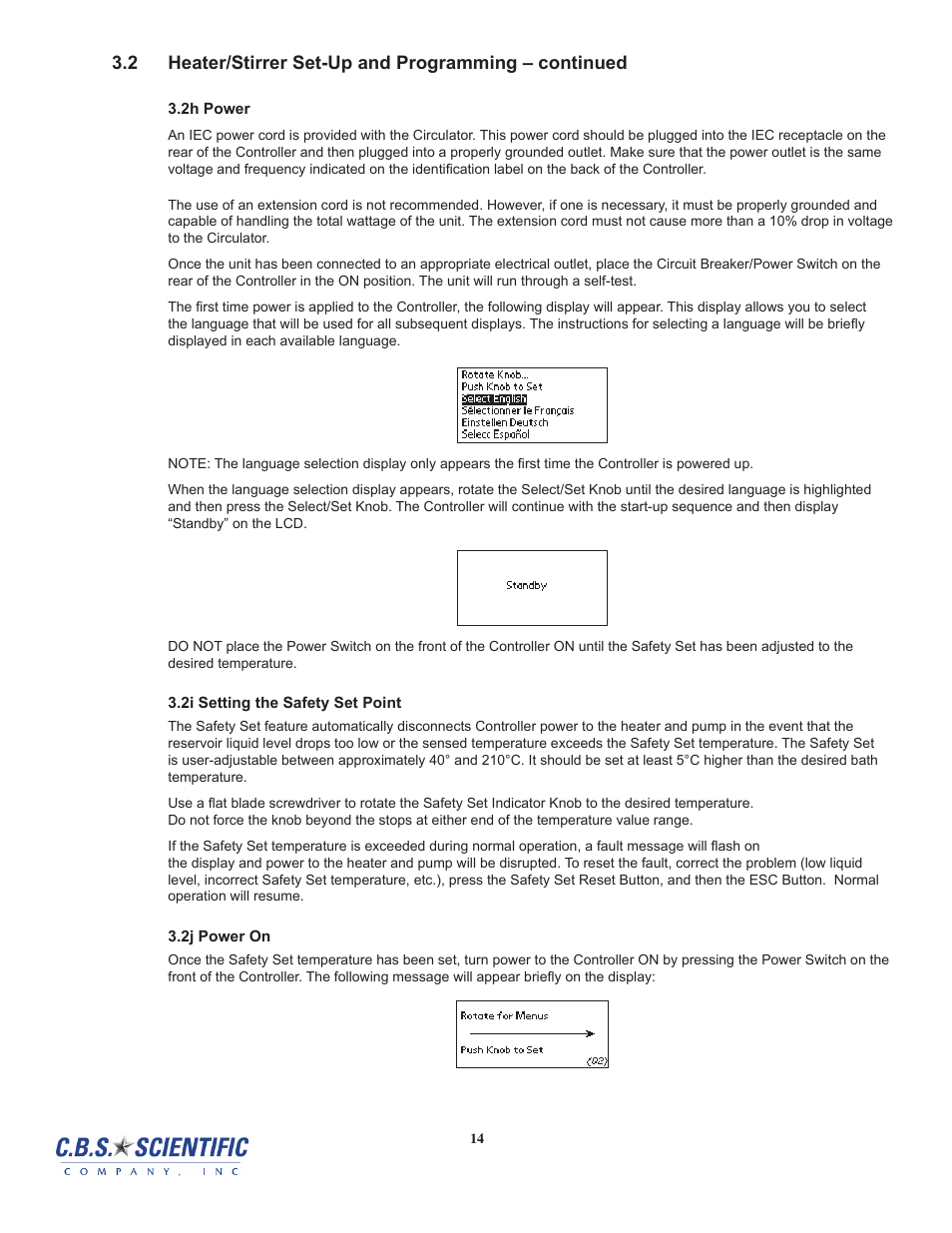 C.B.S. Scientific DTSK-2401-220 User Manual | Page 14 / 60