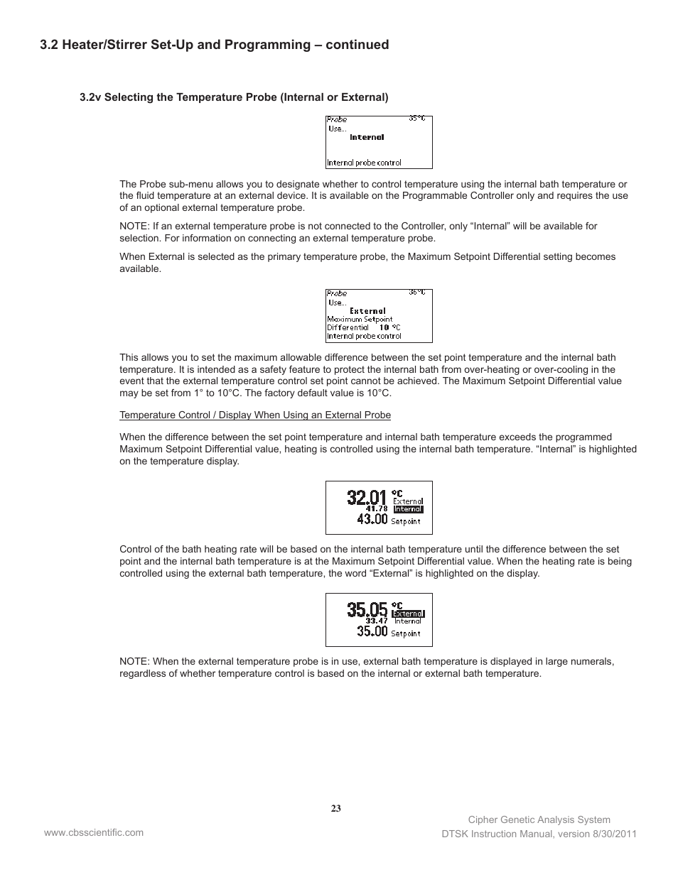 C.B.S. Scientific DTSK-2401-220 User Manual | Page 23 / 60