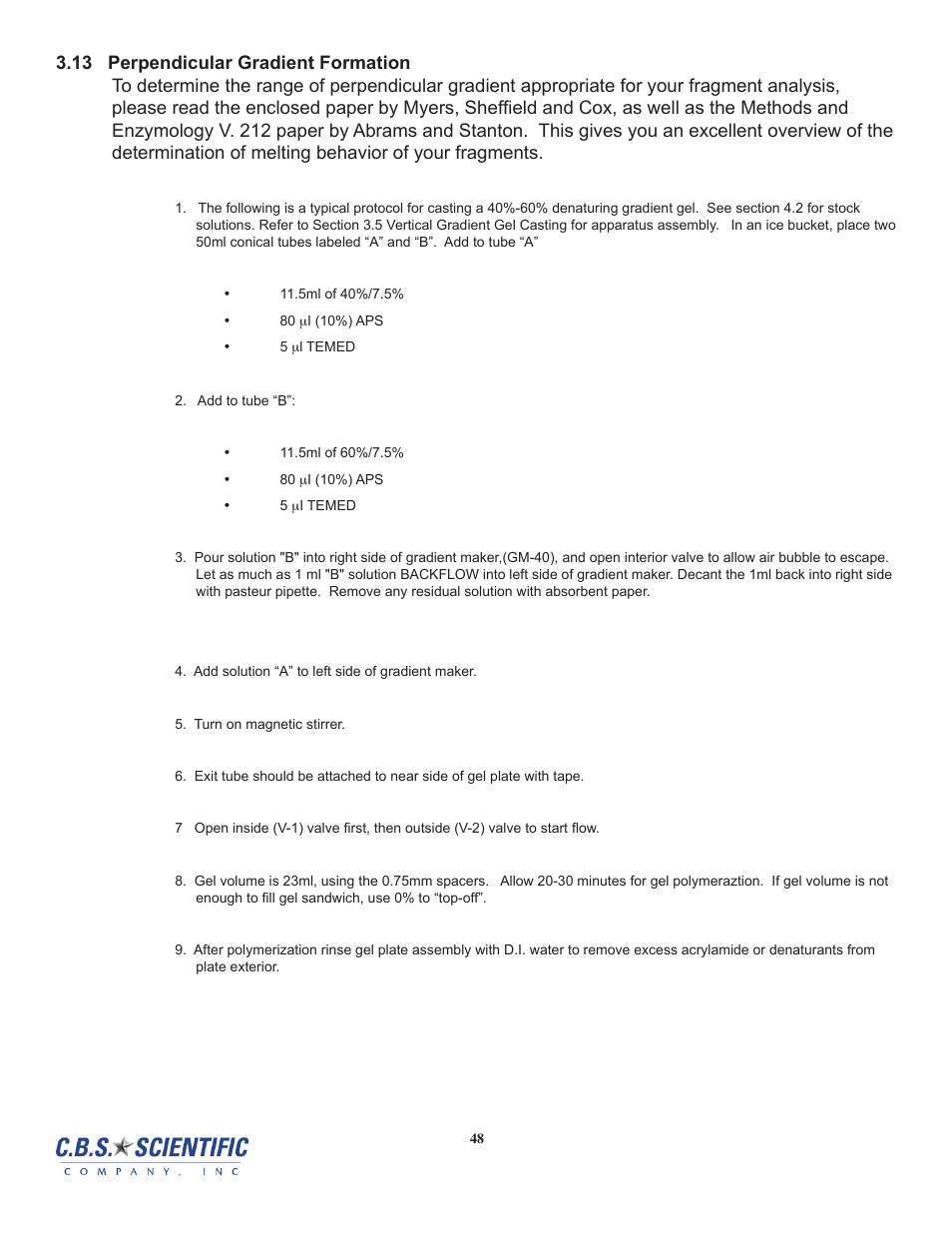 C.B.S. Scientific DTSK-2401-220 User Manual | Page 48 / 60