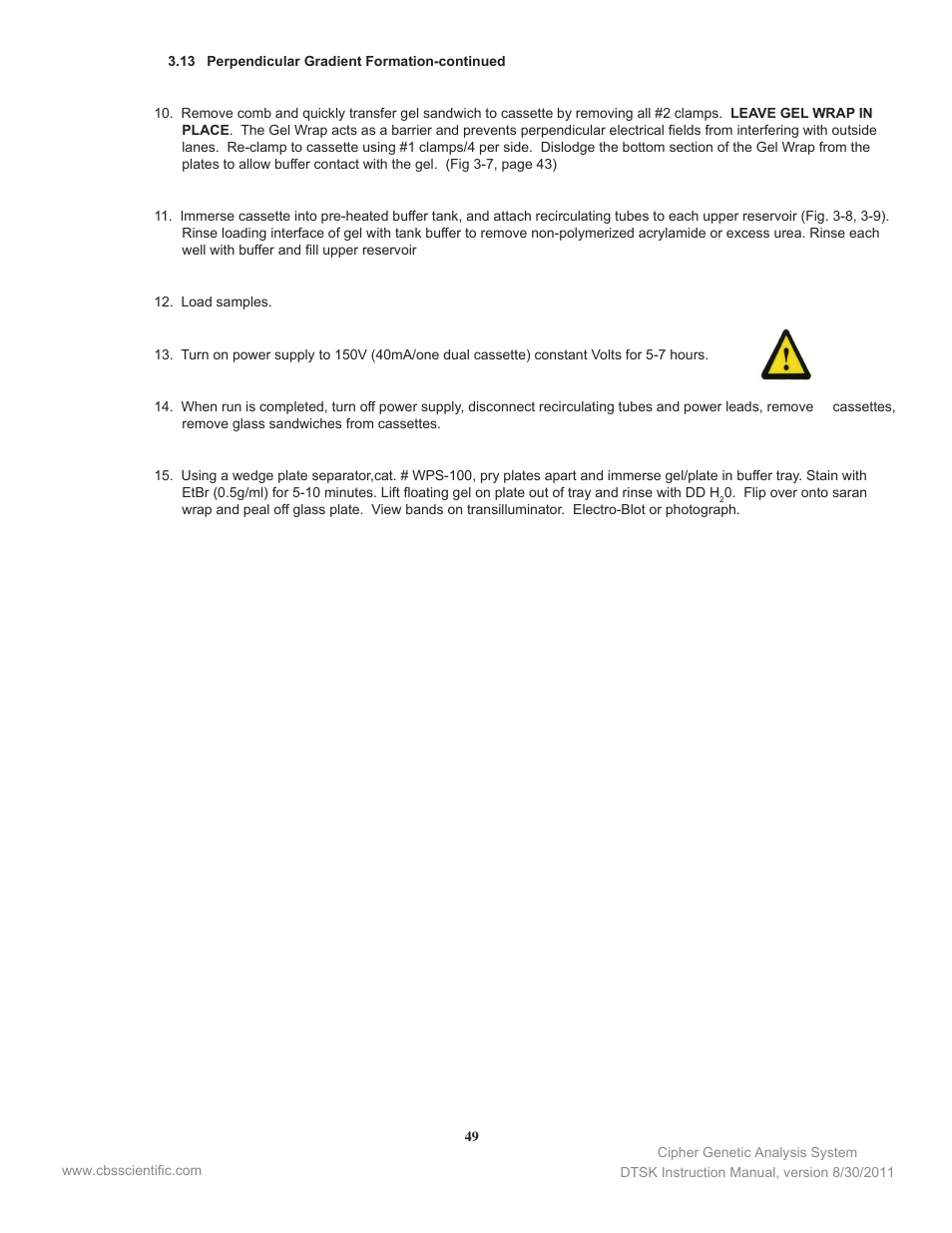 C.B.S. Scientific DTSK-2401-220 User Manual | Page 49 / 60