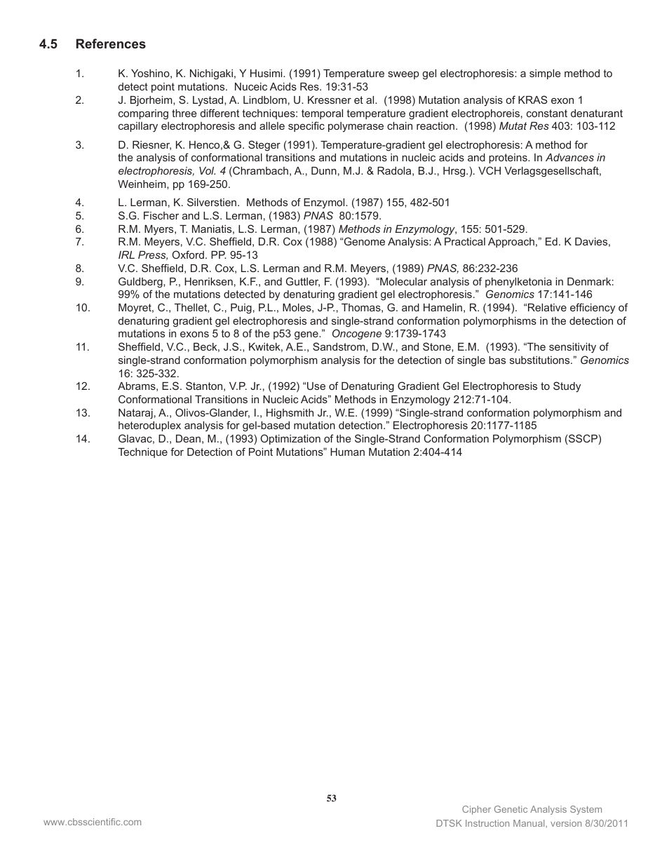 C.B.S. Scientific DTSK-2401-220 User Manual | Page 53 / 60