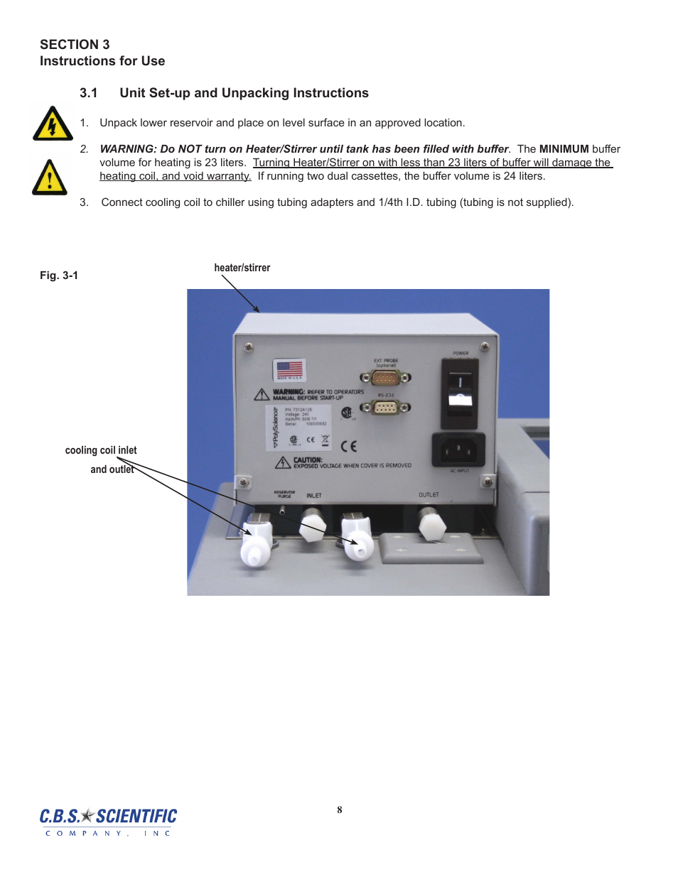 C.B.S. Scientific DTSK-2401-220 User Manual | Page 8 / 60