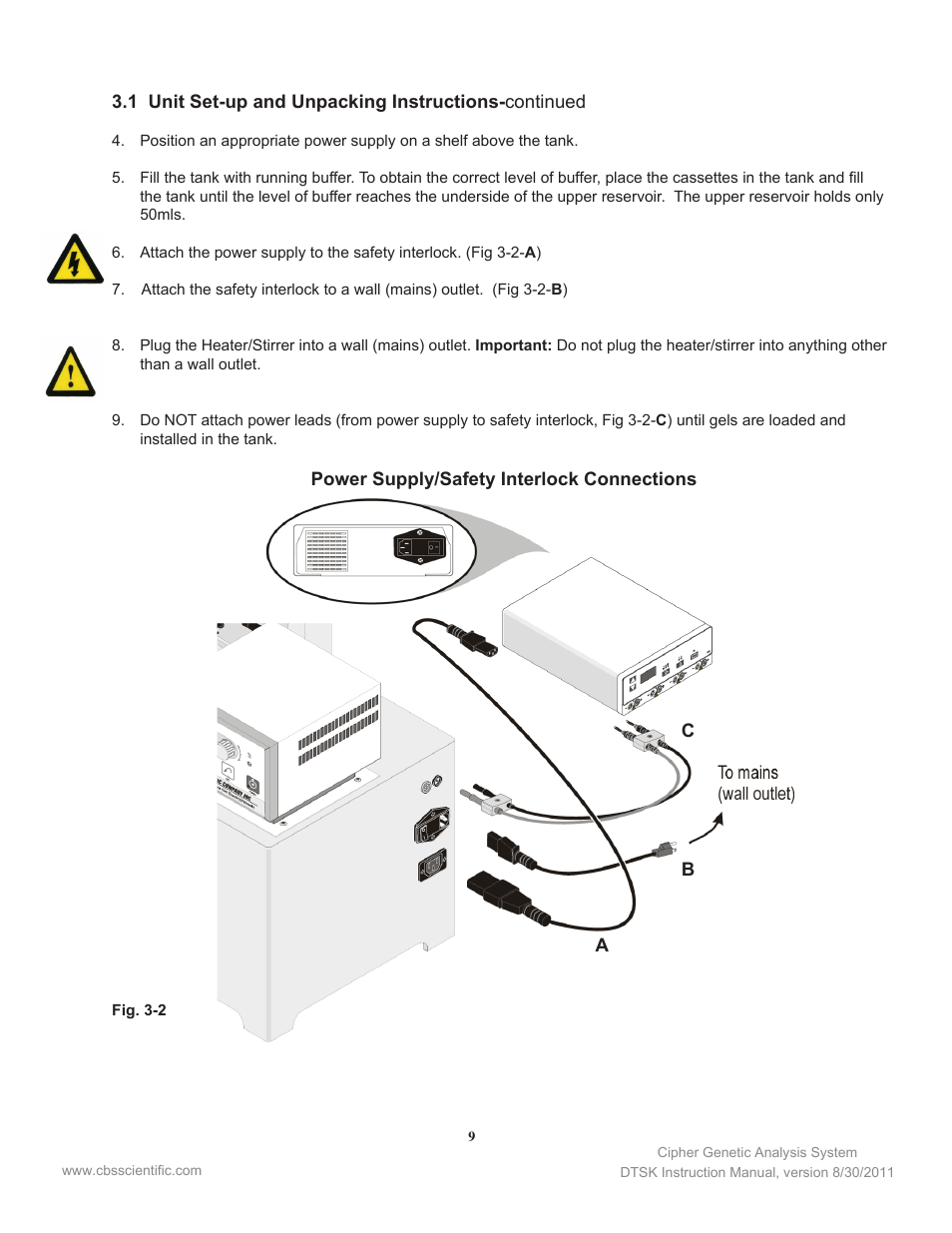 C.B.S. Scientific DTSK-2401-220 User Manual | Page 9 / 60