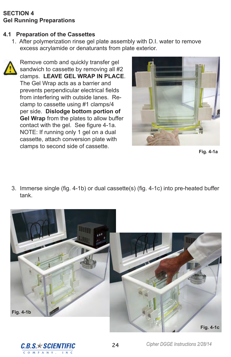 C.B.S. Scientific DGGEK-2401 User Manual | Page 24 / 36