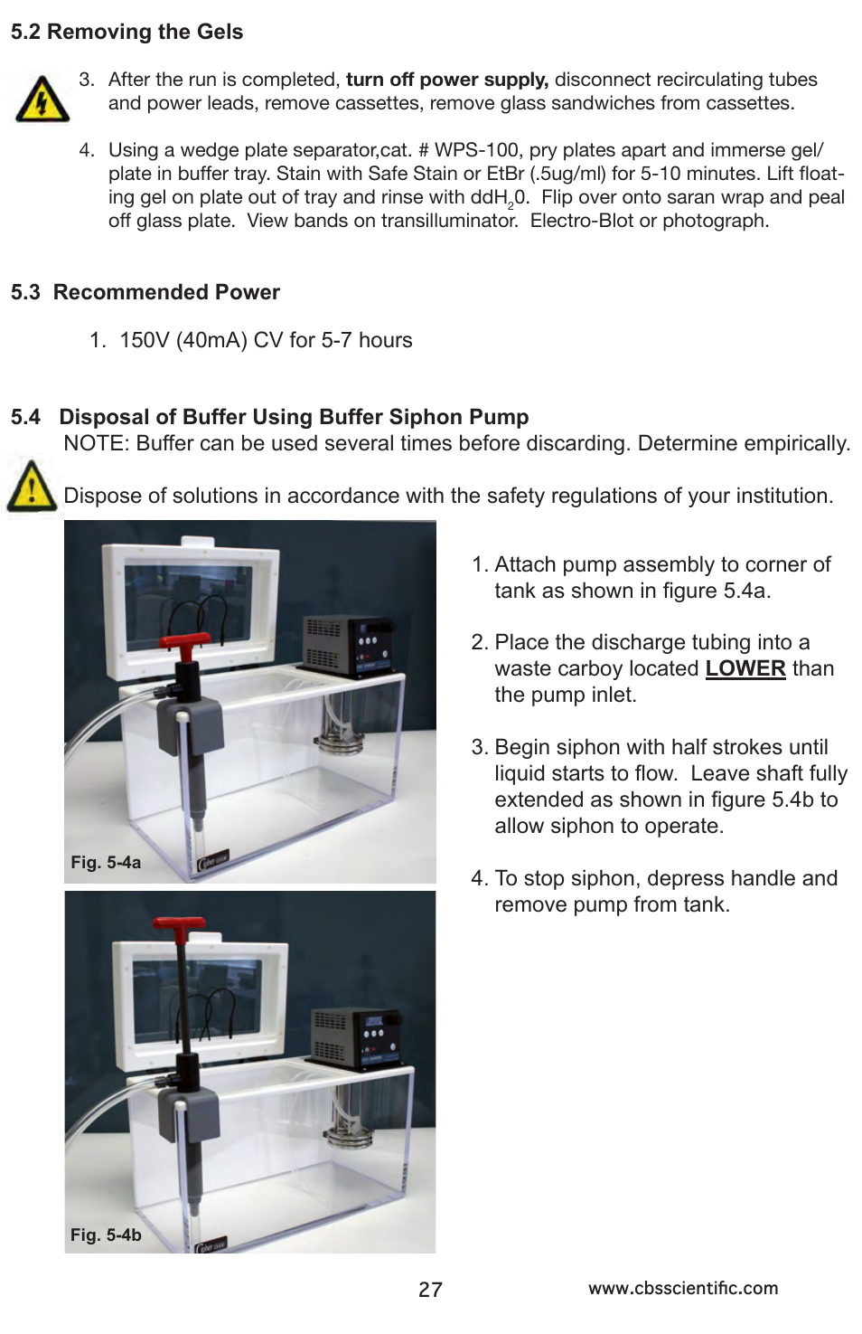 C.B.S. Scientific DGGEK-2401 User Manual | Page 27 / 36