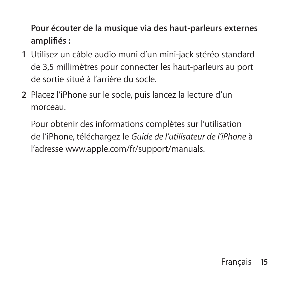 Apple iPhone 4 Dock User Manual | Page 15 / 40