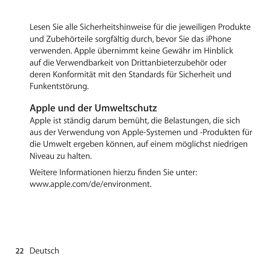 Apple iPhone 4 Dock User Manual | Page 22 / 40